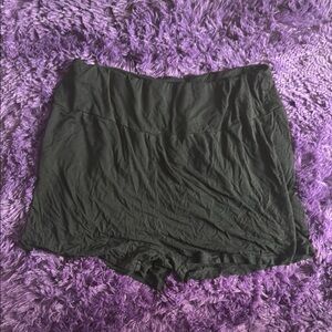 Black High-Waisted Shorts